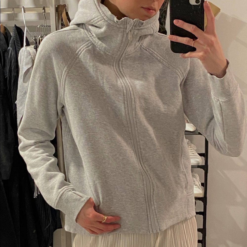 Light Grey Lulu Lemon Zip Up Sweater